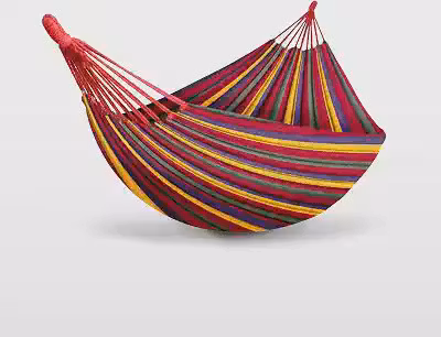 Rede de dormir Algodão Solteiro 190x75cm Até 150kg com Bolsa