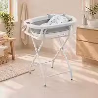 BEMMY Banheira Para Bebê com Suporte Metal