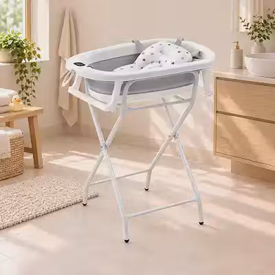 BEMMY Banheira Para Bebê com Suporte Metal