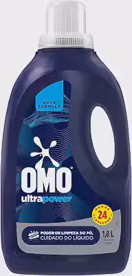 OMO Lava-Roupas Líquido Ultra Power Frasco 1,8L