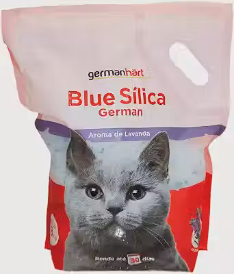 Germanhart Areia Sílica Higiênica para Gato, Antiodor e Neutralizante, Alta Durabilidade, 1.8kg - Lavanda