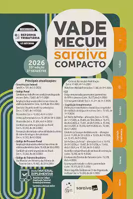 Vade Mecum Saraiva Compacto - 33ª Edição 2026