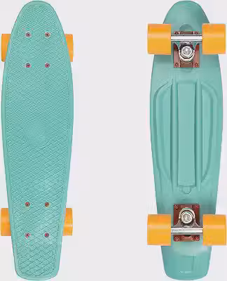 'Retrospec Quip Mini Cruiser Skateboard 22.5'' Classic Retro Plastic Cruiser Complete Skateboard with ABEC 7 Bearings and PU Wheels Compact Board w/Grippy, Molded Waffle Deck'