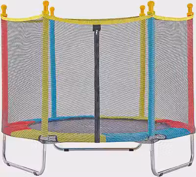 JUSTFUN, Cama Elástica Infantil 1,40M ou 1,80M Trampolim Infantil Cama Elástica Resistente Pula Pula Premium para Área Interna ou Externa Playground Brinquedo Diversão para Crianças Brincar