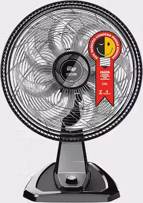 WAP Ventilador de Mesa e Parede 50cm FLOW TURBO, com Tecnologia Silenciosa e Econômica, 8 Pás e 3 Velocidades, 180W 127V
