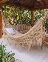 Rede De Dormir Descanso Balanço Casal Premium 100% Algodão com Toque Macio e Confortável Suporta 180kg Super Resistente Tamanho 3,60x1,50 m
