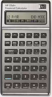 Calculadora financeira HP 17BIIPLUS 17bII+, LCD de 22 dígitos