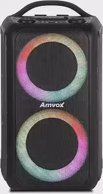 Amvox Caixa de Som Amplificada ACA 600 Bagvox Black - 600W RMS, Bluetooth, Equalizador, USB, Bateria Recarregável
