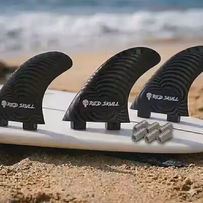 Jogo de Quilhas Surf FCS1 Performance [Escolha M3 ou M5] - 50% Fibra de Vidro Rígida + Kit Completo com Chave e Parafusos