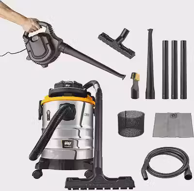 WAP Aspirador de Pó e Água Barril GTW INOX 25, Compacto, 25 Litros, com Filtro Lavável, 185mbar 2000W 220V
