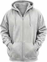 Moletom com Zíper Blusa de Frio Com Capuz Casaco Flanelado Moleton de Algodão Aberto Unissex Feminino Masculino Liso Sem Estampa Blusão