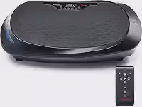 Sunny Health & Fitness Placa vibratória 4D para drenagem linfática – Máquina vibratória curva com 7 modos e 30 velocidades | Plataforma agitadora de corpo inteiro para perda e recuperação de peso