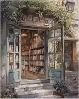PHANTASYART Pintura de livraria por número adulto, pintura por números para adultos, pintura de livraria vintage com números para adultos, kit de pintura a óleo DIY perfeito para presentes e decoração