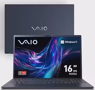 Notebook VAIO FE16 AMD® Ryzen 5-5625U Windows 11 Home 12GB 512GB SSD 16' IPS WUXGA Antirreflexo - Cinza Grafite