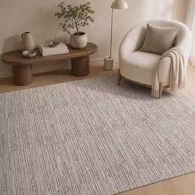 Tapete Sala Boho Antiderrapante 2,00m x 1,40m Estonado Cru Caramelo Artesanal