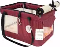 São Pet Bolsa Aerial Para Transporte De Cães E Gatos Em Avião (43X32X24 Cm) Vermelha
