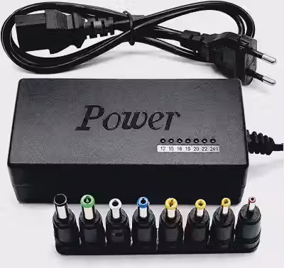 Fonte Notebook Universal Adaptador com 9 Pinos Conectores Portátil Bivolt 110/220 120W Ajuste de Voltagem