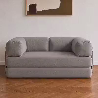 Sofá Cama Flowin Pocket - Boucle - Cinza