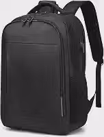 Mochila Grande para Notebook 17.3 Masculina Feminina,Mochila Backpack Executiva Antifurto, Reforçada, Saídas USB,Impermeável, Escolar, Faculdade, Trabalho,Viagem,Presente (Preto)