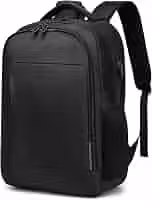 Mochila Grande para Notebook 17.3 Masculina Feminina,Mochila Backpack Executiva Antifurto, Reforçada, Saídas USB,Impermeável, Escolar, Faculdade, Trabalho,Viagem,Presente (Preto)