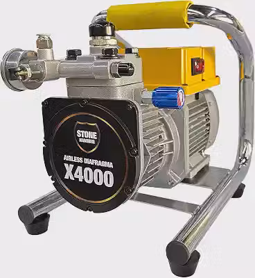 Máquina de Pintura Airless Elétrica STONE HAMMER X4000 220V – 3300Psi, 4L/min, Motor Brushless, Sistema Diafragma, Pistola, Mangueira 15m – Uso Profissional