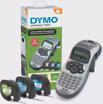 Rotulador Eletronico DYMO Letratag 100H - Combo c/3 fitas