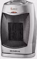 Aquecedor Termo Ceramic, Mondial, Preto/Prata, 1500W, 220V - A-05