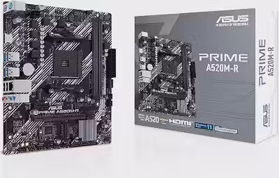 Asus PRIME A520M-R Placa Mãe AM4 DDR4 HDMI M.2 USB 3.2