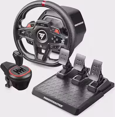 Thrustmaster T248R Shifter Pack, Volante de Carreras Force Feedback de 3,1 N⋅m con Palanca de Cambios TH8S y Pedales, Para PS5, PS4 y PC