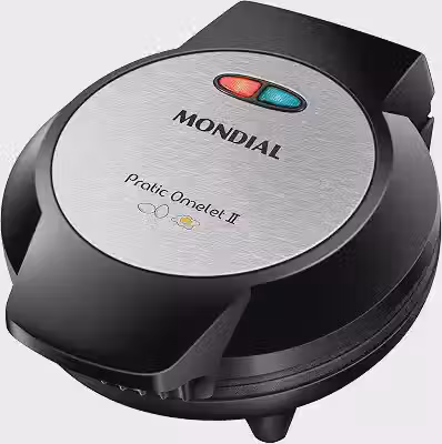 MONDIAL Omeleteira Pratic Omelet II, Preto/Inox, 800W, 220V - OM-04-BI