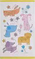 Toalha de Banho Infantil 065x115, 100% Algodão Teka Candy - Cachorrinhos