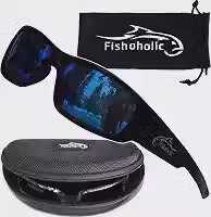 Óculos de sol de pesca polarizados UV400 (14 opções) Presente de pesca com estojo rígido e bolsa