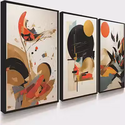 Quadro Decorativo Minimalista Orgânico Abstrato Moderno Formas Escritório Sala Quarto
