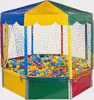 Piscina de Bolinhas Oitavada 2,00m Com 1000 Bolinhas Multicoloridas Premium