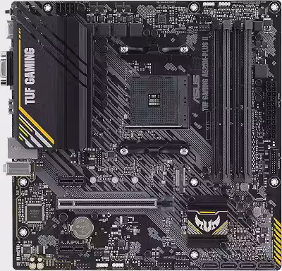 Placa Mãe Asus TUF GAMING A520M-PLUS II (AM4/4xDDR4/HDMI/DisplayPort/D-Sub/M.2/USB 3.2)