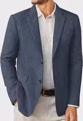 Blazer masculino esportivo casual com dois botões leve para negócios