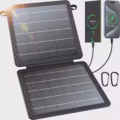BLAVOR Carregador solar portátil de 10 W (máximo de 5 V/2A), painel solar