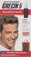 Grecin 5 Tonalizante em Shampoo Cabelo Grisalho Castanho Médio Escuro 60ml